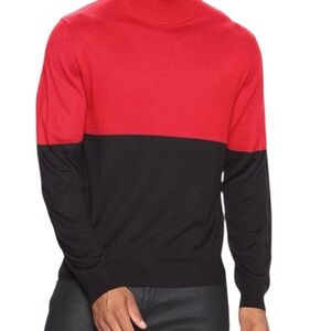Fashion Nova Red and Black Sweater
